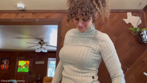 VibeWithMommy - UNDER THE TABLE ON THE FIREPLACE... STEPMOM MAKES UP FOR MY BAD DATE​