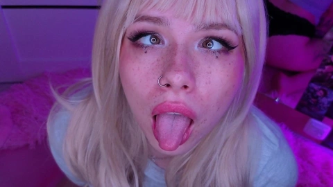 SparkleMonA - Ahegao Girl Voice Commands Wild Jerking Ecstasy
