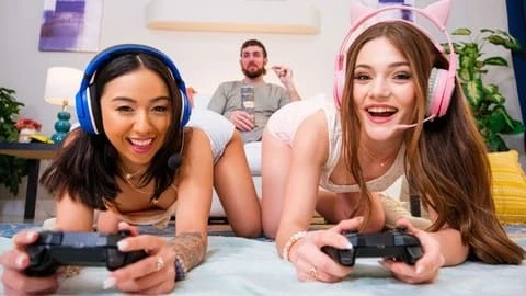 Juniper Ren & Liora Vane – Two Slutty Pussies, One Girthy Cock